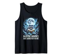 Funny Hard Raccoon Meme Peut-être Que Les Livres sont accros à Moi Débardeur