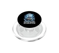 Funny Hard Raccoon Meme Peut-être Que Les Livres sont accros à Moi PopSockets PopGrip pour MagSafe