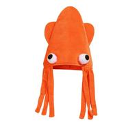 Funny Hats, Plush Breathable Squid Hats Costume, Sea Animal Headwear, for Halloween Christmas Birthday Parties Photography Stage Shows Kids Adults Boys