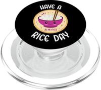 Funny Have A Rice Day Kawaii Adorable Bol à Riz PopSockets PopGrip pour MagSafe