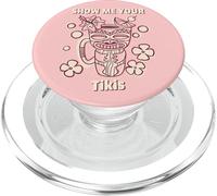 Funny Hawaïen Montrez-Moi Vos Tikis PopSockets PopGrip pour MagSafe