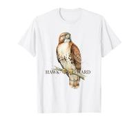 Funny Hawkward Pun Red-Tailed Hawk Bird Watcher Watercolor A T-Shirt