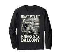 Funny Heart Says Pit Knees Say Balcony Manche Longue
