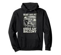 Funny Heart Says Pit Knees Say Balcony Sweat à Capuche
