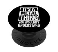 Funny Heavy Metal Musician Music Fan Concert Show PopSockets PopGrip Adhésif