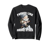 Funny Hiker Dad Saying And Father Gnome Pun For Trail Runner Sweatshirt