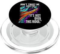 Funny Hiking False Summit Joke Just Over This Ridge PopSockets PopGrip pour MagSafe