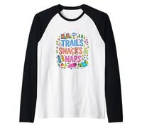 Funny Hiking Outdoor Adventures Nature Loving Manche Raglan