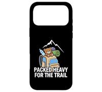 Funny Hiking Packed Heavy for The Trail Coque pour iPhone 17 Pro Max