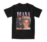 Funny Hip Hop Princess Diana 90s T-Shirts Black M