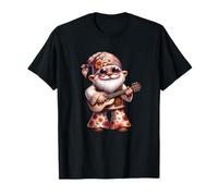 Funny Hippie GNOME Dad with Acoustic Guitar for Grandpa Life T-Shirt
