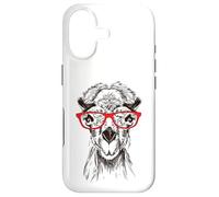 Funny Hipster Nerdy Red Glasses Illustration Camel Lover Coque pour iPhone 17