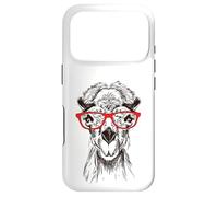 Funny Hipster Nerdy Red Glasses Illustration Camel Lover Coque pour iPhone 17 Pro