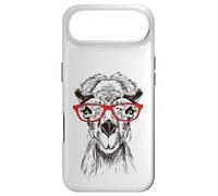 Funny Hipster Nerdy Red Glasses Illustration Camel Lover Coque pour iPhone Air
