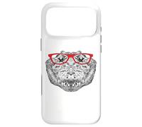 Funny Hipster Red Glasses Art Alligator Crocodile Lover Coque pour iPhone 17 Pro Max