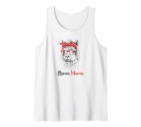 Funny Hipster Red Glasses Llama Mama Llama Mom Lover Débardeur