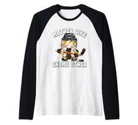 Funny Hockey GNOME Mom Saying for Women Ice Hockey Grandma Manche Raglan