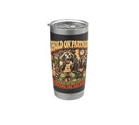 Funny Hold On Partner, l'espresso me rend anxieuse Gobelet isotherme en acier inoxydable double paroi
