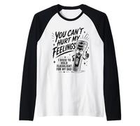 Funny Hold The Flashlight Helper for Dad Père Child Humour Manche Raglan