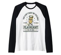 Funny Hold The Flashlight Helper for Dad Père Child Humour Manche Raglan