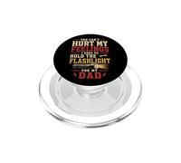 Funny Hold The Flashlight Helper for Dad Père Child Humour PopSockets PopGrip pour MagSafe