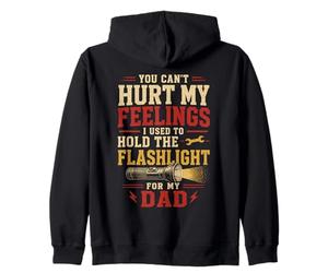 Funny Hold The Flashlight Helper for Dad Père Child Humour Sweat à Capuche