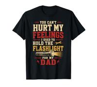 Funny Hold The Flashlight Helper for Dad Père Child Humour T-Shirt