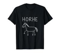 Funny Horhe Absurd Meme Bad Horse Drawing Blague Gen Z Alpha T-Shirt Graphique avec Valeur
