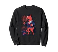 Funny Horse Ate Fireworks Célébration du Nouvel an Chinois Sweatshirt