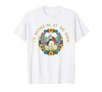 Funny Horse Lover, I'd Rather Be at The Barn T-Shirt