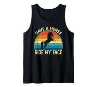 Funny Horse Riding Adult Joke Save a Horse Ride My Face Débardeur