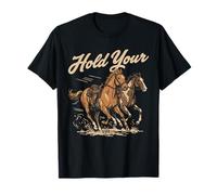 Funny Horse Vintage Western Retro Cowboy Humor Saying T-Shirt