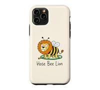 Funny Hose Bee Lion Visual Parody Word Play Animal Pun Meme Coque pour iPhone 11 Pro