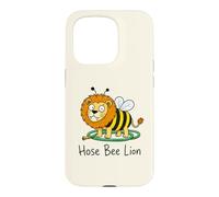 Funny Hose Bee Lion Visual Parody Word Play Animal Pun Meme Coque pour iPhone 15 Pro