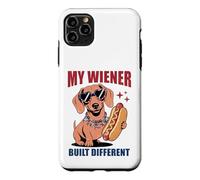 Funny Hotdog Teckel My Wiener Built Different Hot Dog Coque pour iPhone 11 Pro Max
