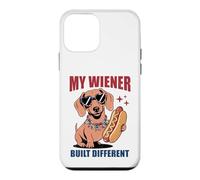 Funny Hotdog Teckel My Wiener Built Different Hot Dog Coque pour iPhone 12 Mini