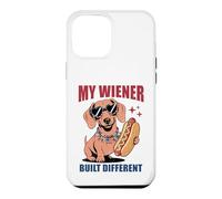 Funny Hotdog Teckel My Wiener Built Different Hot Dog Coque pour iPhone 12 Pro Max