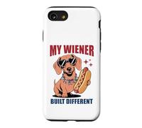 Funny Hotdog Teckel My Wiener Built Different Hot Dog Coque pour iPhone SE (2020) / 7/8