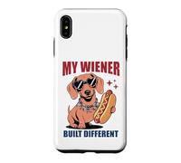 Funny Hotdog Teckel My Wiener Built Different Hot Dog Coque pour iPhone XS Max