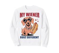 Funny Hotdog Teckel My Wiener Built Different Hot Dog Sweatshirt