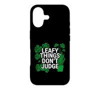 Funny Houseplant Lover Leafy Things Don't Judge Coque pour iPhone 17