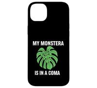 Funny Houseplant Mom My Monstera is in A Coma Coque pour iPhone 14 Plus