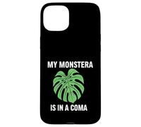 Funny Houseplant Mom My Monstera is in A Coma Coque pour iPhone 15 Plus