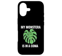 Funny Houseplant Mom My Monstera is in A Coma Coque pour iPhone 17