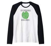 Funny Houseplant Mom My Monstera is in A Coma Manche Raglan