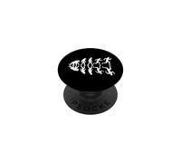 Funny Human Evolution Speed Run Sarcastique PopSockets PopGrip Adhésif