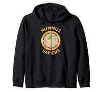 Funny Hummus - Végétalien Hummus Sapiens - Végétarian Vintage Sweat à Capuche