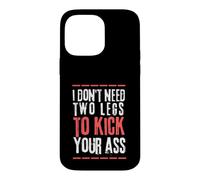 Funny Humor Amputation Support Joke Leg Amputee Coque pour iPhone 14 Pro Max
