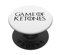Funny Humor Avocado Keto GGame of Ketones Keto Diet PopSockets PopGrip Adhésif