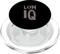 Funny Humour Txt Funny for Not Smart People I Have A Low IQ PopSockets PopGrip pour MagSafe